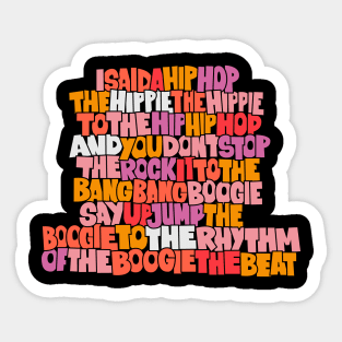 Rapper's Delight - Graffiti Grooves of Oldschool Hip Hop Sticker